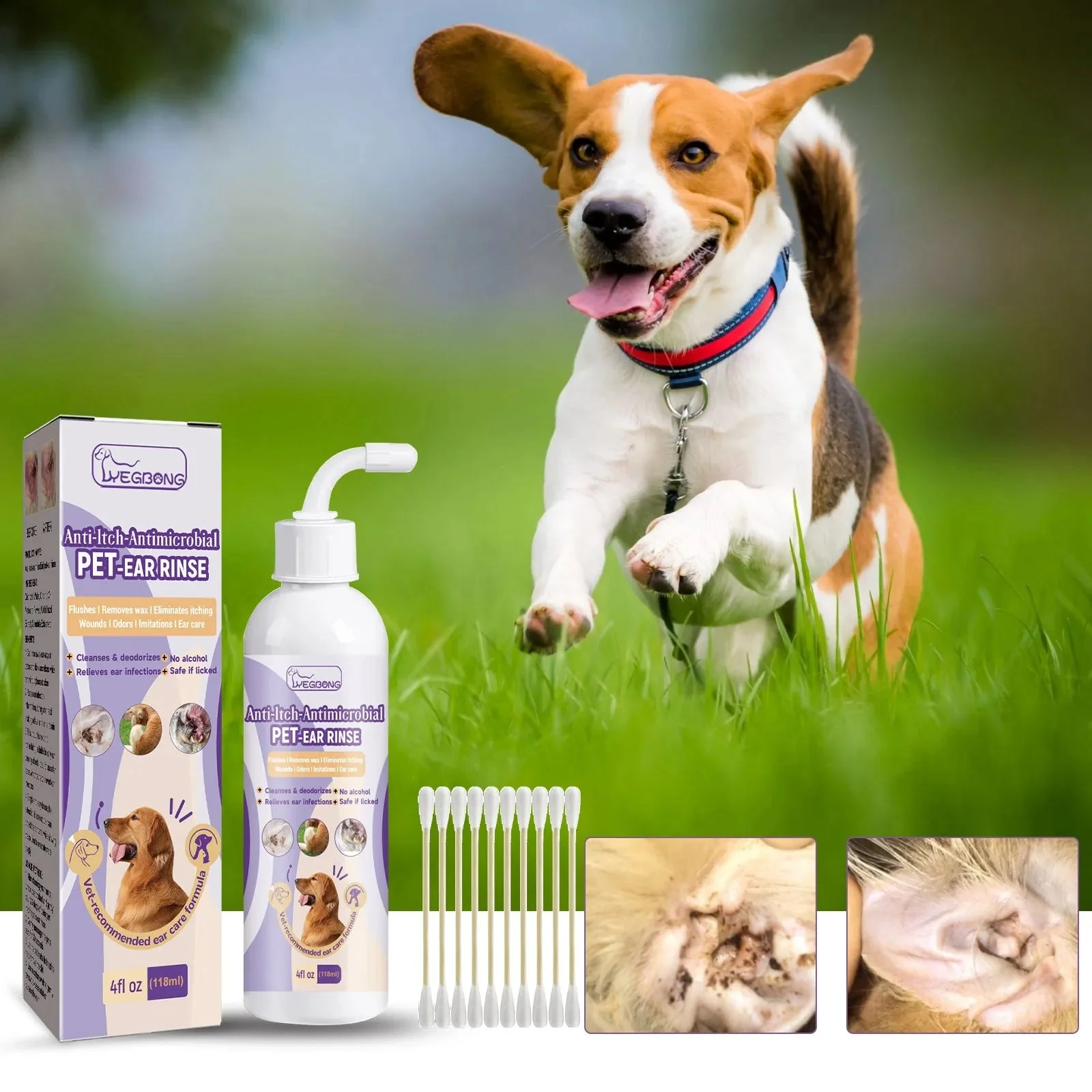 ClearEar Remedy Infection Treatment for Dogs & Cats - Image 7