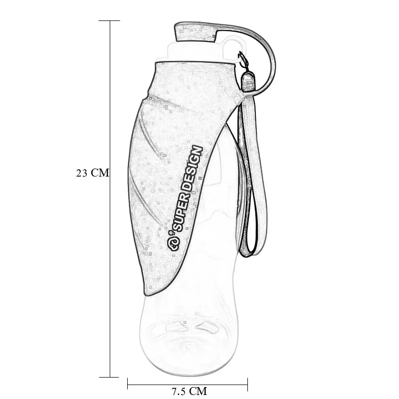 2-In-1 Pet Dog Water Bottle With Food Bowl For Travel Supplies - Image 6