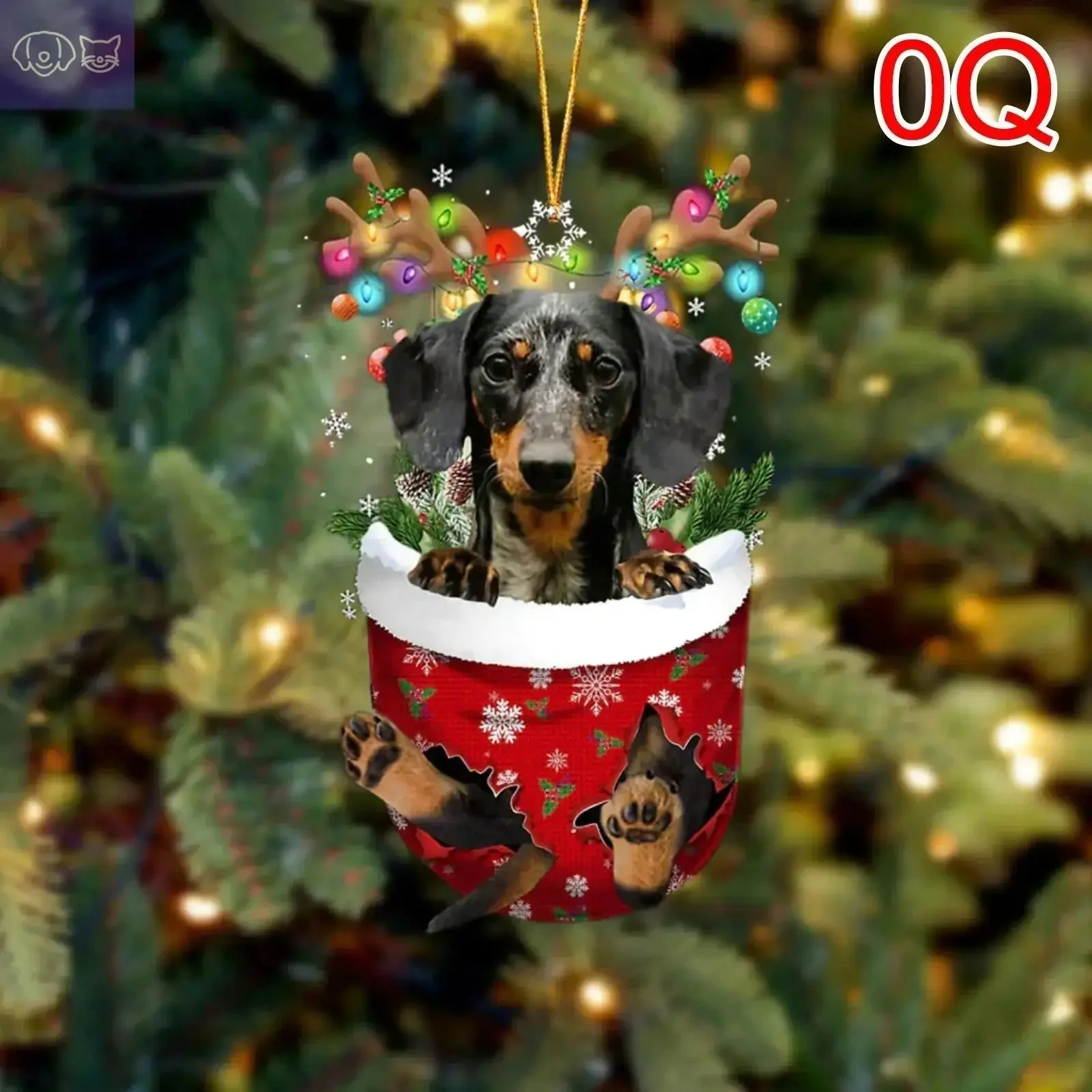 Dogs Snow Pocket Ornaments - Image 14