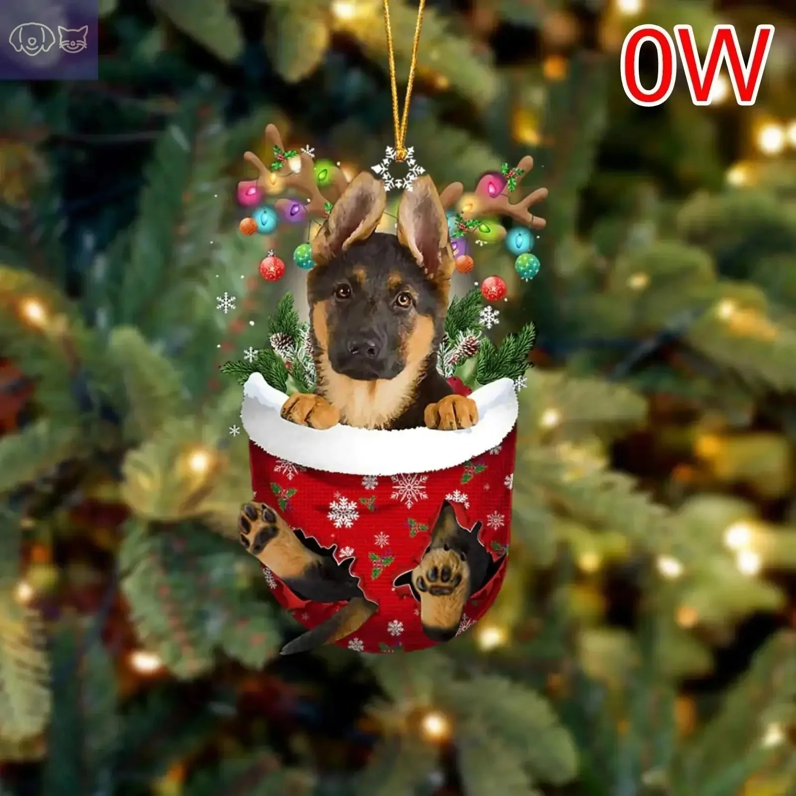 Dogs Snow Pocket Ornaments - Image 17