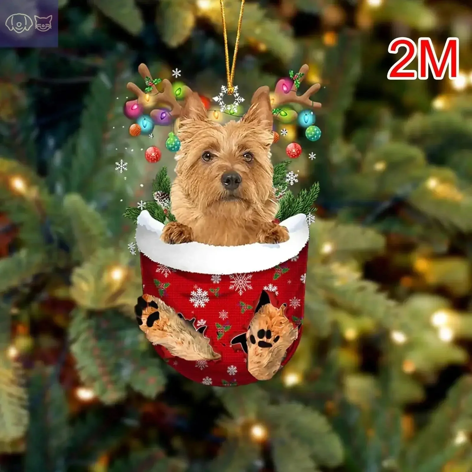 Dogs Snow Pocket Ornaments - Image 37