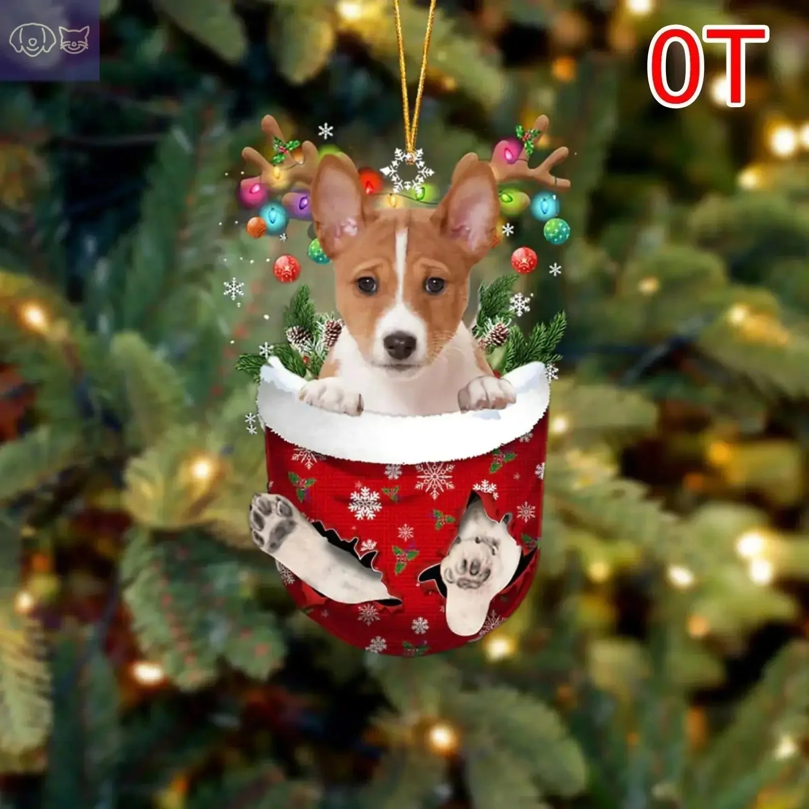 Dogs Snow Pocket Ornaments - Image 38