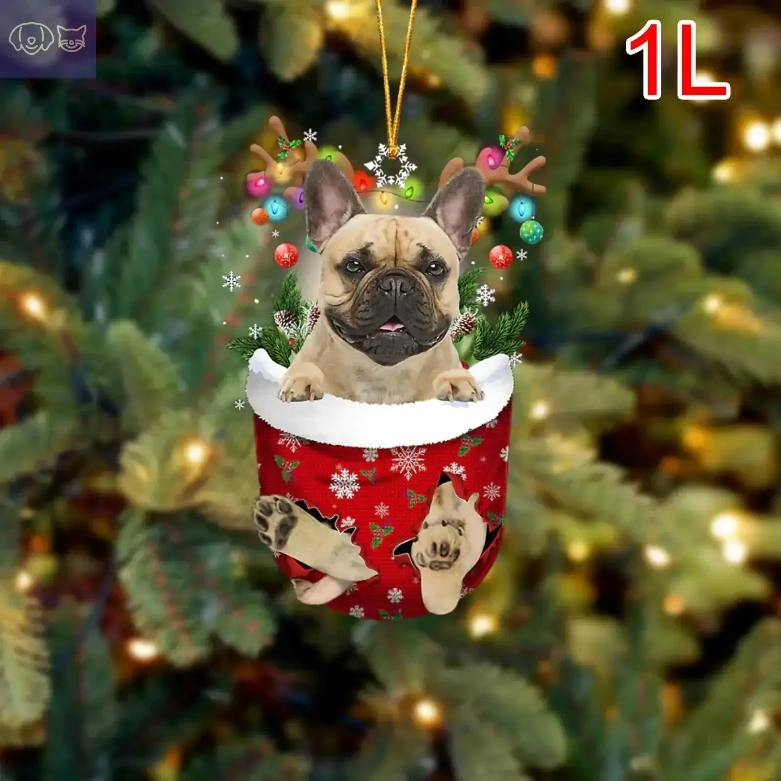 Dogs Snow Pocket Ornaments - Image 42