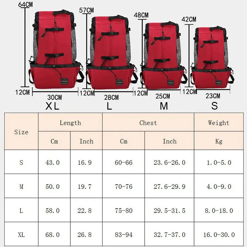 Durable Nylon Dog Carrier Backpack – Breathable Travel Bag for Pets - Image 2