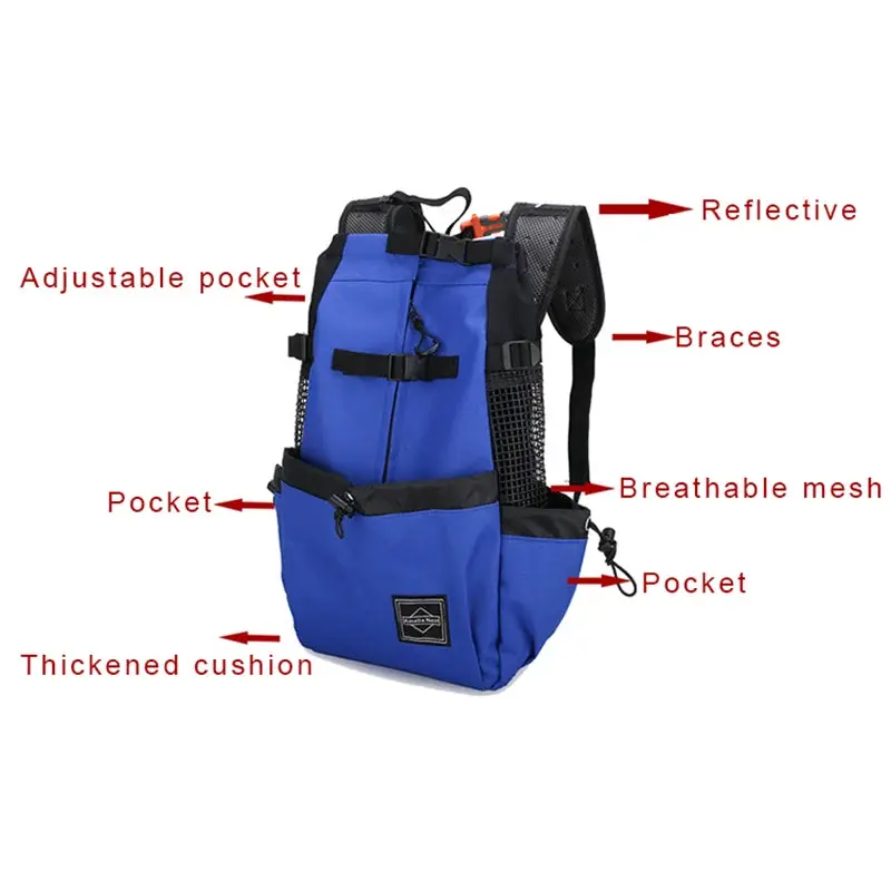 Durable Nylon Dog Carrier Backpack – Breathable Travel Bag for Pets - Image 3