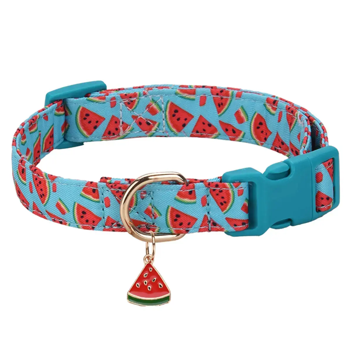 Fruit Pattern Dog Collar with Metal Pendant – Stylish & Comfortable - Image 7