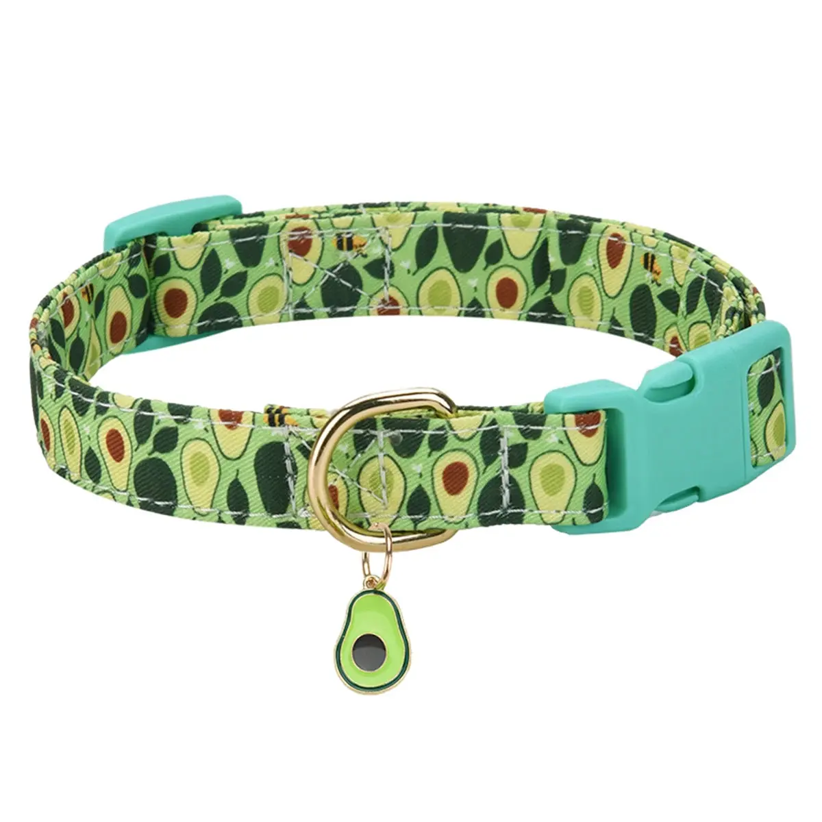 Fruit Pattern Dog Collar with Metal Pendant – Stylish & Comfortable - Image 8