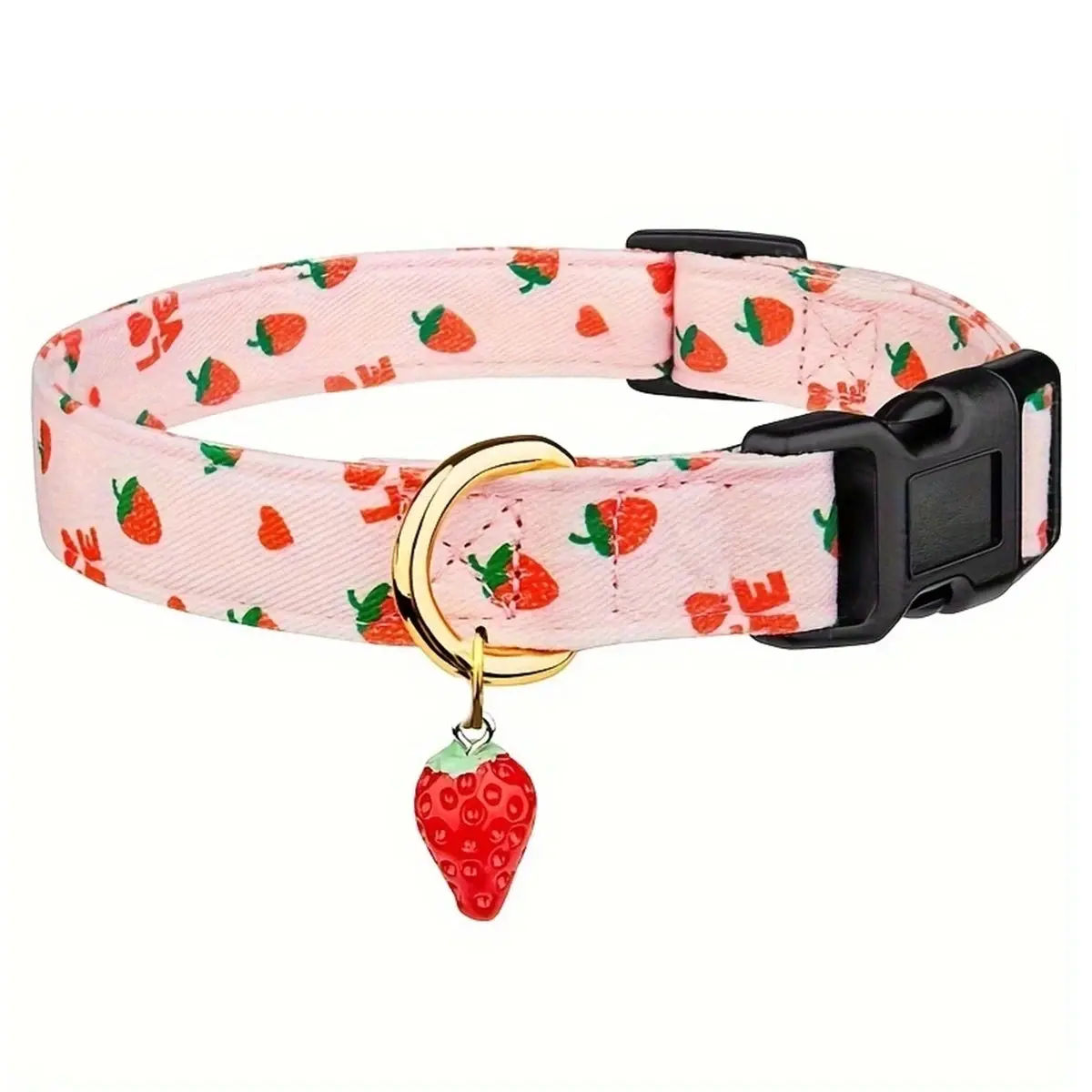 Fruit Pattern Dog Collar with Metal Pendant – Stylish & Comfortable - Image 9
