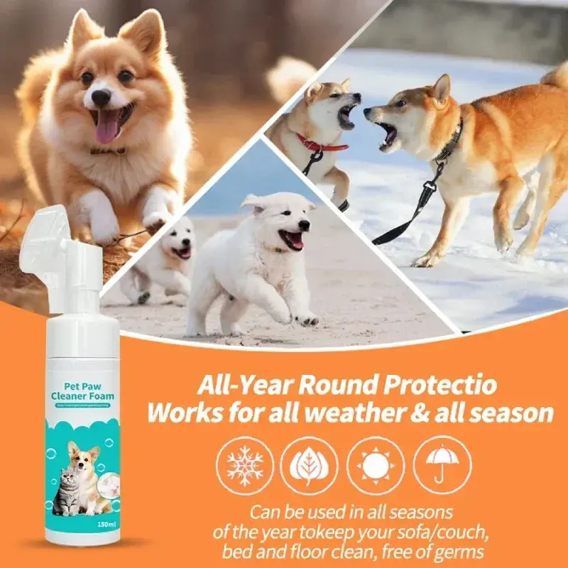 Pet Paw Cleaning Foam – Easy Foot Detergent for Cats & Dogs - Image 4