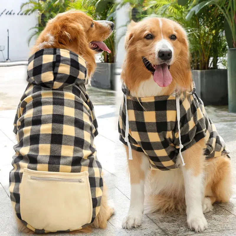 Reversible Dog Coat Winter – Plaid Vest for All Sizes - Image 3