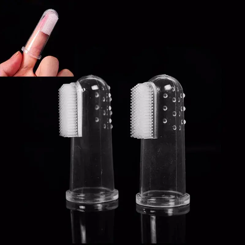 Soft Silicone Finger Toothbrush for Dogs Dental Hygiene Tool (5 pcs) - Image 3