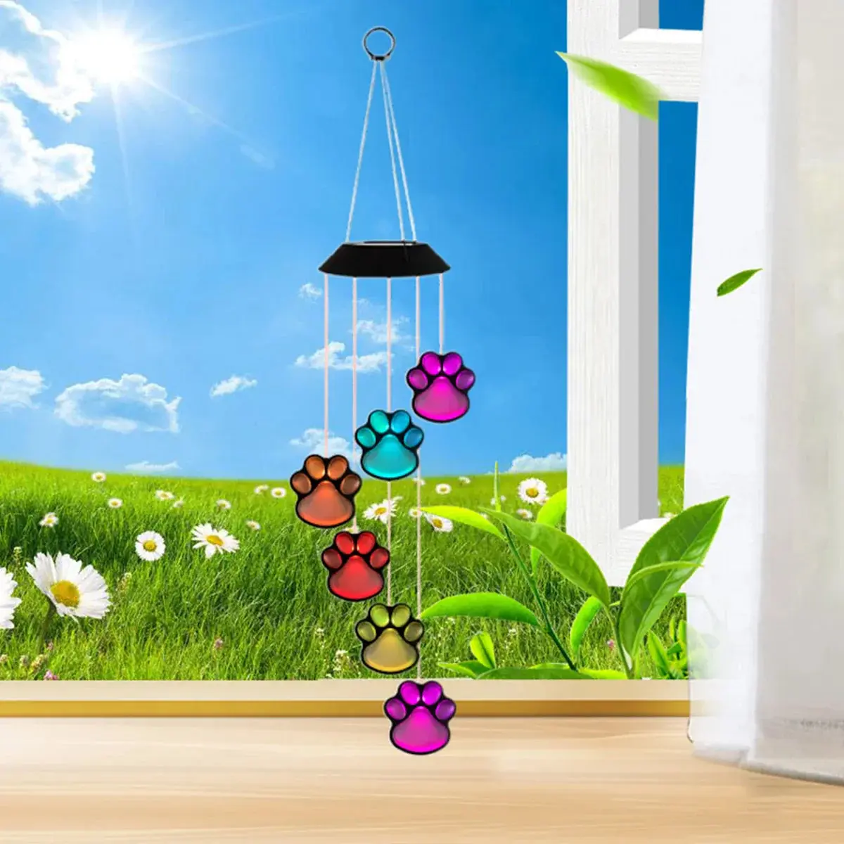 Solar LED Wind Chime Lamp